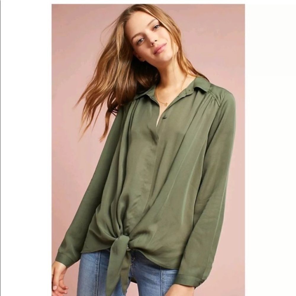 Maeve |  Tuesday  Tie Front Long Sleeve